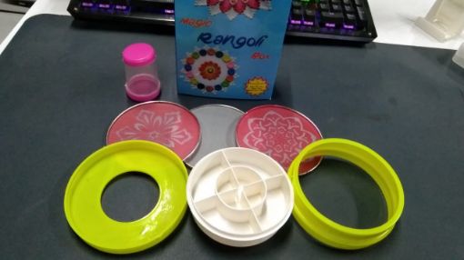 Picture of Rangoli Tool kit for Making Unique and Beautiful Rangoli Designs Magic Rangoli Making Kit